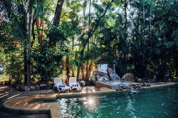 2 outdoor pools, pool loungers - BIG4 Howard Springs Holiday Park (Howard Springs)