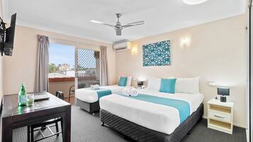 Individually decorated, individually furnished, desk, laptop workspace