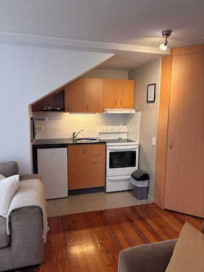 Appartement Familial, 2 chambres | Coin cuisine privé | Réfrigérateur, micro-ondes, plaque de cuisson, bouilloire électrique