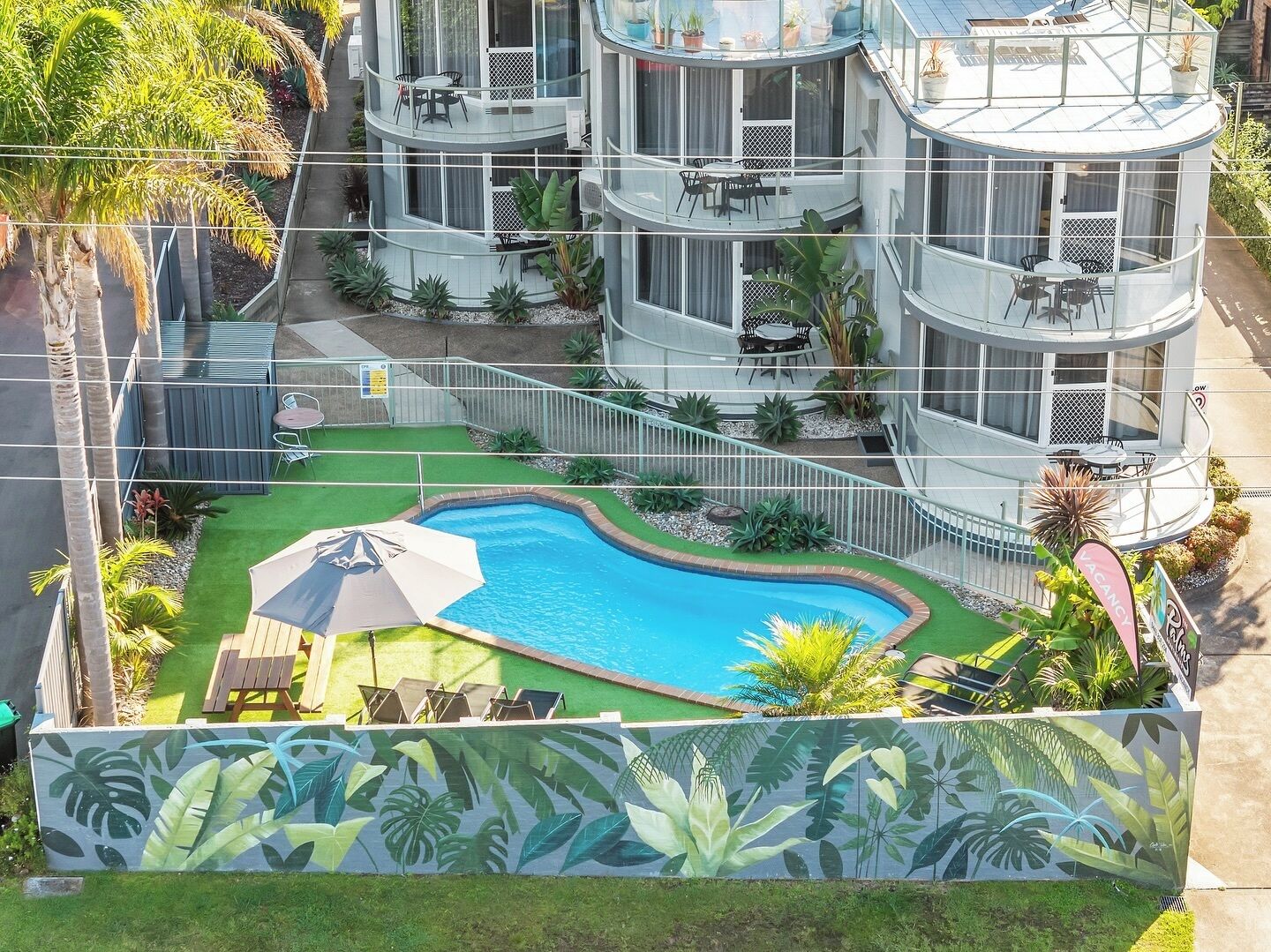 Voorkant van accommodatie