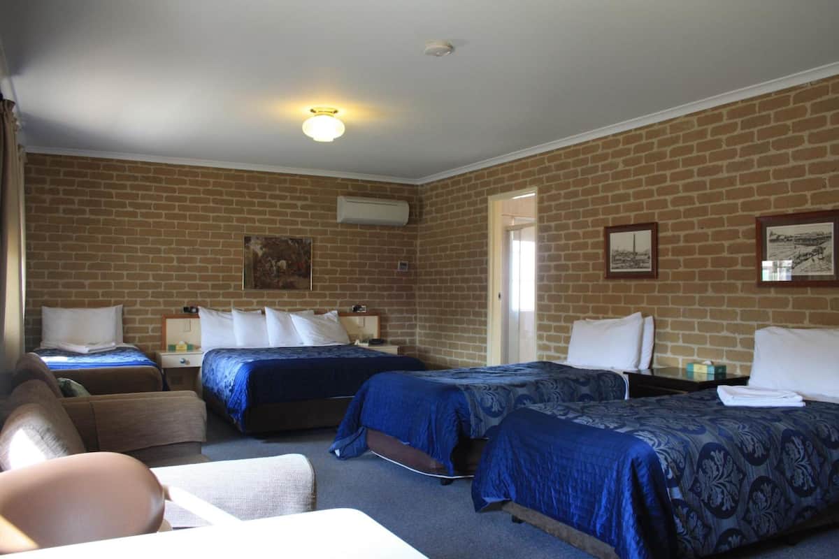 Premium bedding, desk, soundproofing, iron/ironing board