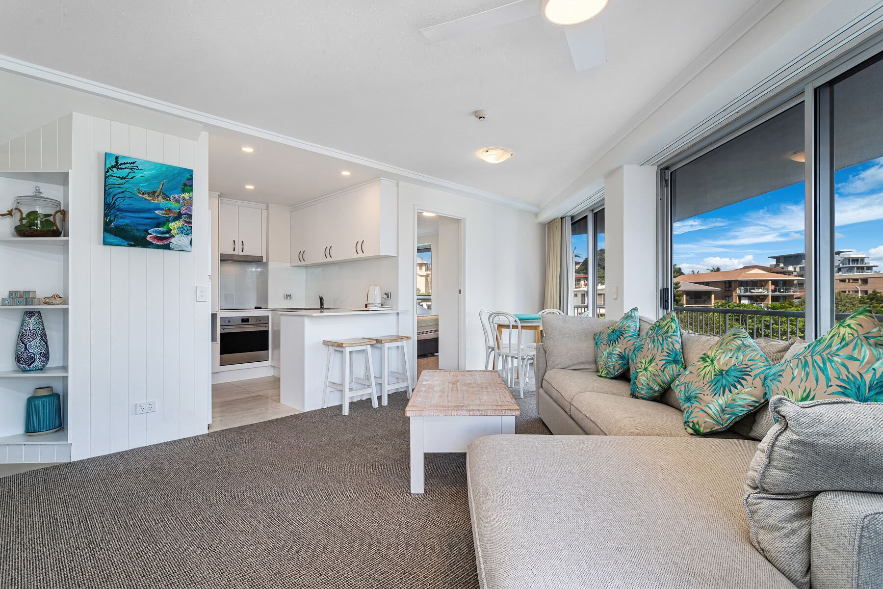 Superior Two-Bedroom Sub-Penthouse | Living area | Flat-screen TV