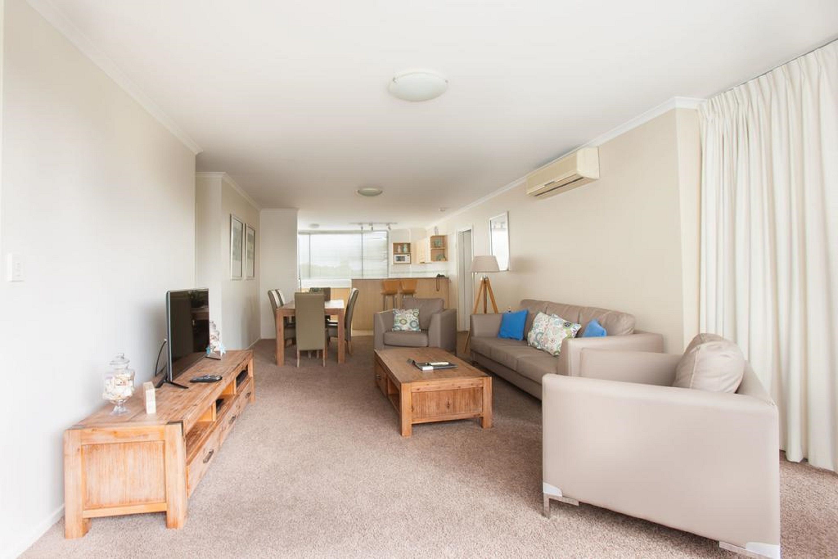 individually decorated, individually furnished, blackout curtains