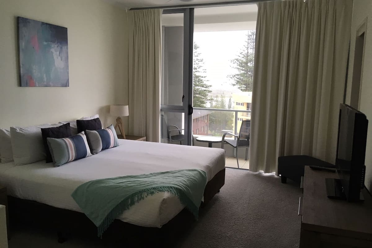 two bedroom ocean view apartment | individually decorated, individually furnished, blackout curtains