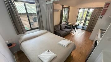 Standard Cabin | Blackout curtains, iron/ironing board, free WiFi, bed sheets