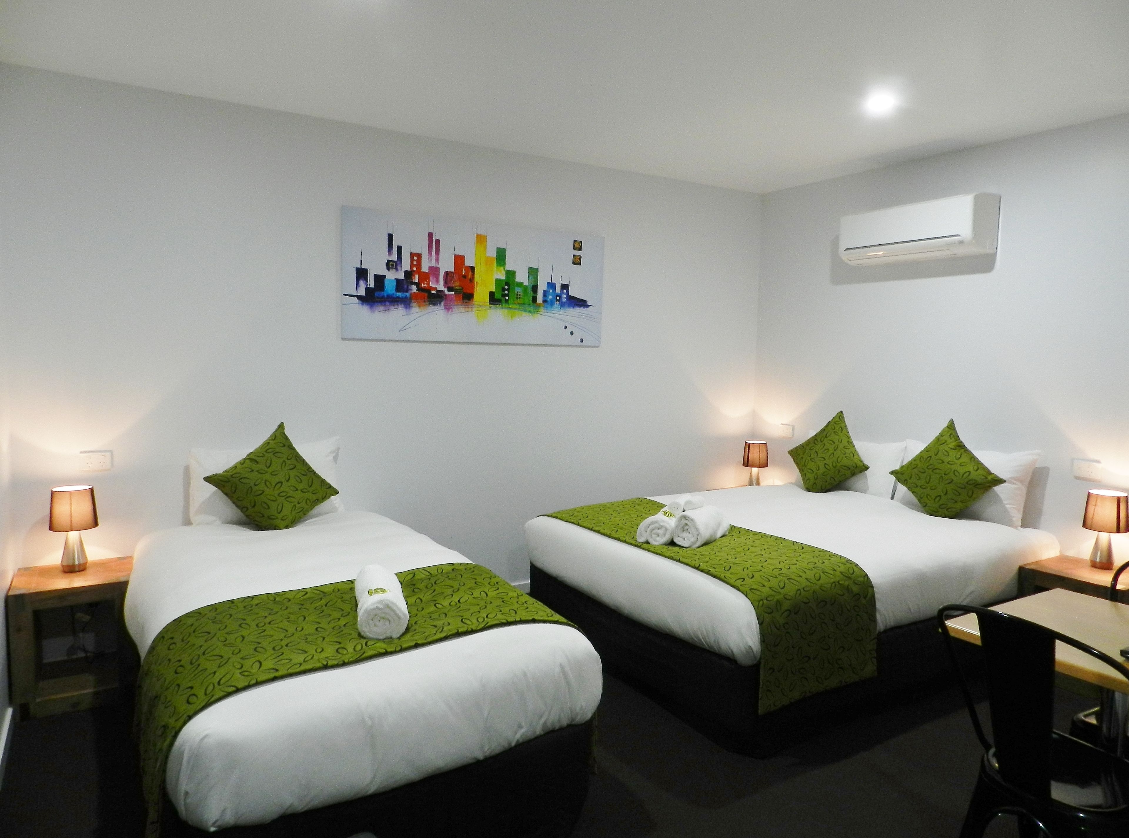 Soundproofing, iron/ironing board, bed sheets