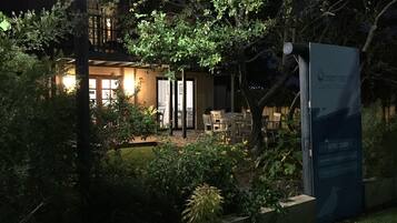 Front of property – evening/night