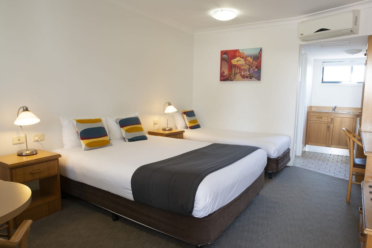 Pillow-top beds, minibar, in-room safe, desk