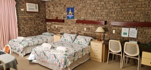 Family Twin Room, Non Smoking, Ground Floor | Laptop workspace, blackout drapes, iron/ironing board, bed sheets - Sussex Inlet Motel (Sussex Inlet)