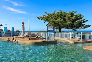 Outdoor pool, open 7:30 AM to 5:30 PM, pool umbrellas, sun loungers