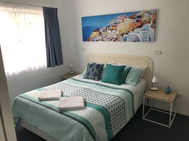Colchones con pillow-top, wifi gratis y ropa de cama 