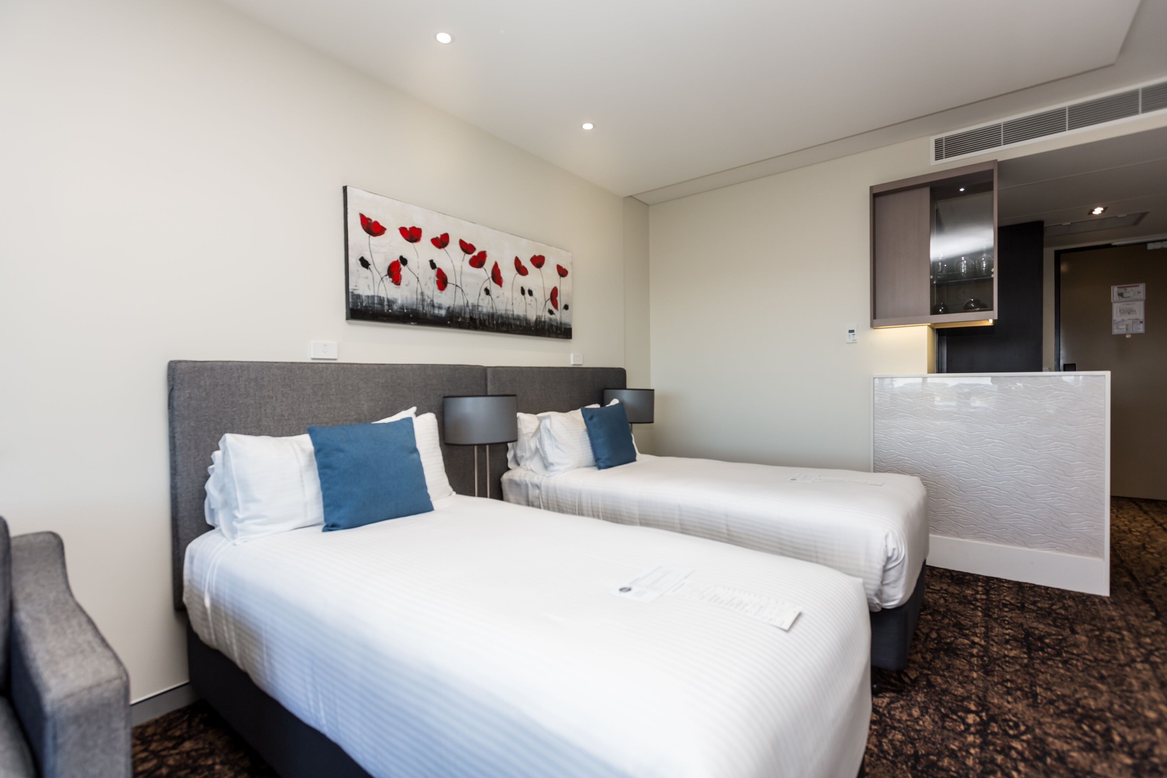 executive twin suite | 1 bedroom, premium bedding, pillow-top beds, in-room safe