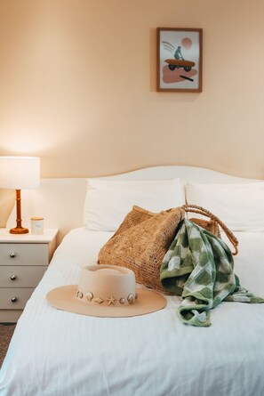Premium bedding, pillowtop beds, in-room safe, desk