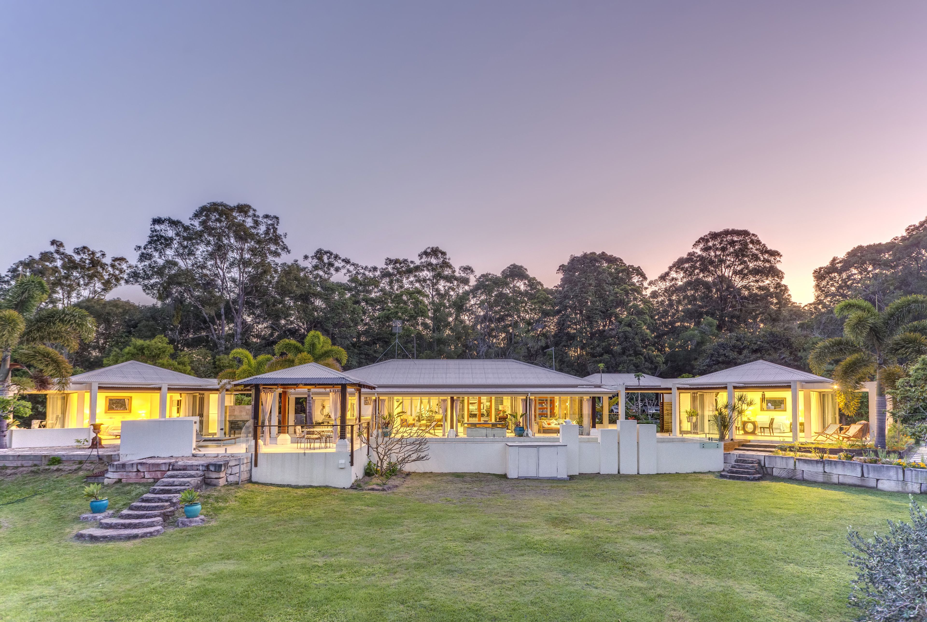 Outdoor wedding area
