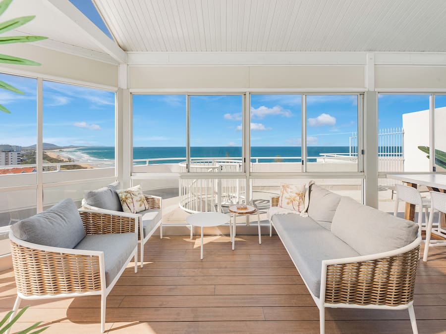 Cobertura premium, 3 quartos, vista para o oceano | Roupas de cama premium, individualmente decorados