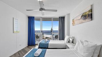 Apartamento premium, vista para o oceano (Superior) | Roupas de cama premium, individualmente decorados