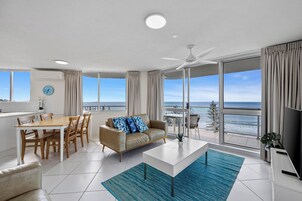 Premium Ocean View Superior Apartment | Living area | 1-inch flat-screen TV with digital channels, plasma TV, table tennis