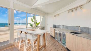 Penthouse #55 Premium Ocean View with Enclosed Roof Top | Premium bedding, individually decorated, individually furnished