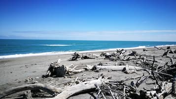 Vlak bij het strand