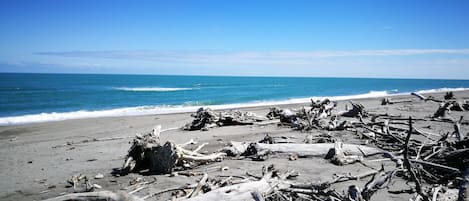 Vlak bij het strand