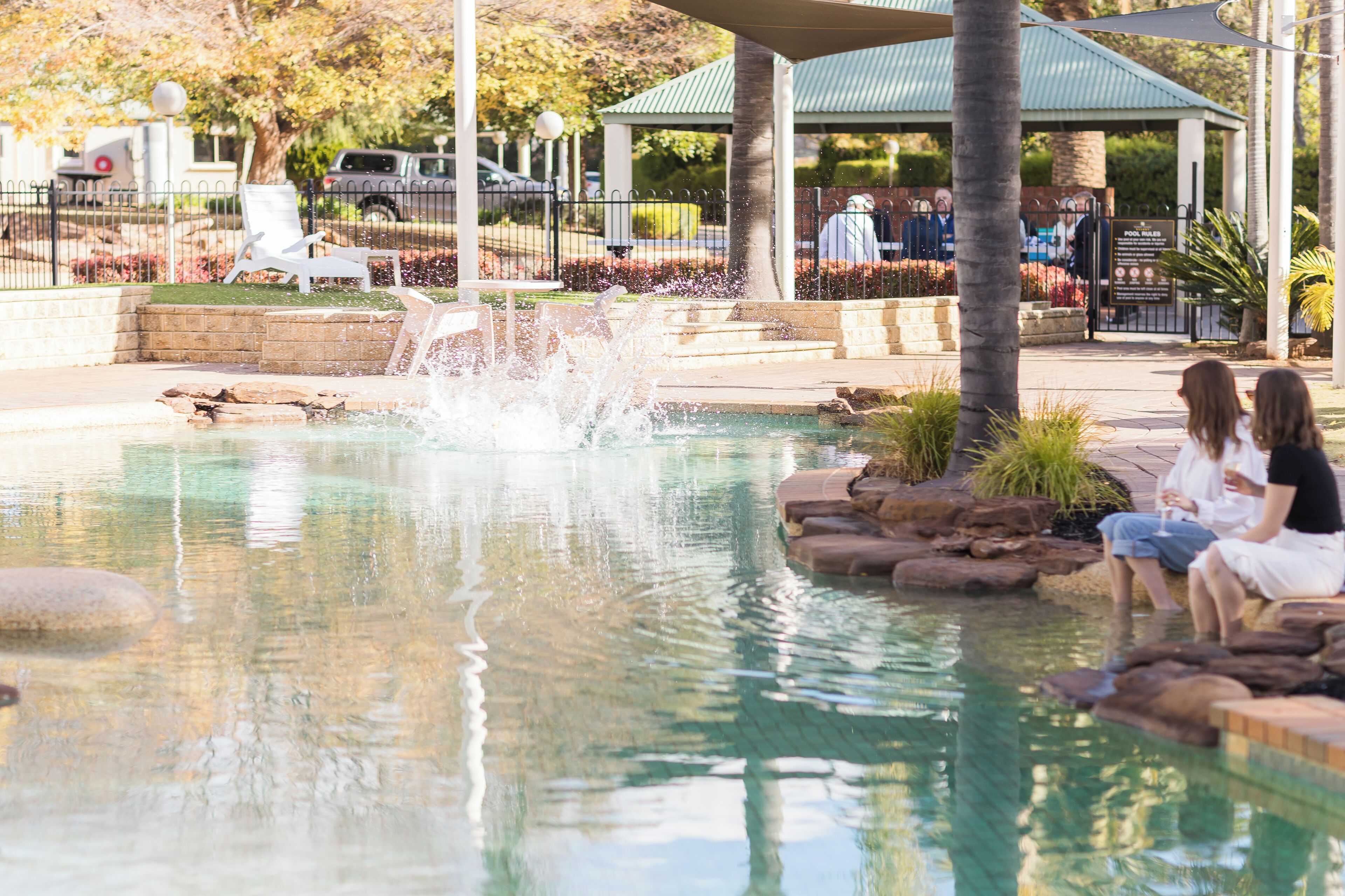 Indoor pool, outdoor pool