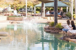 Indoor pool, outdoor pool
