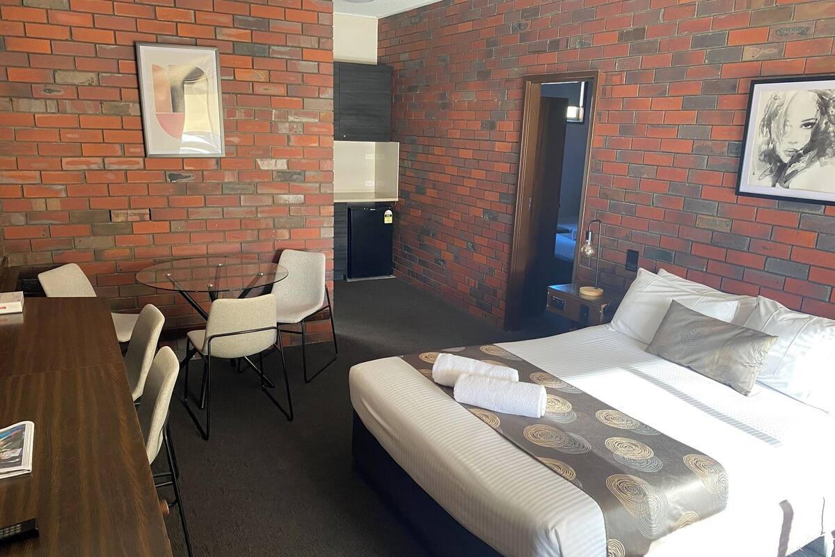 2 Bedroom Family | Desk, laptop workspace, blackout drapes, iron/ironing board