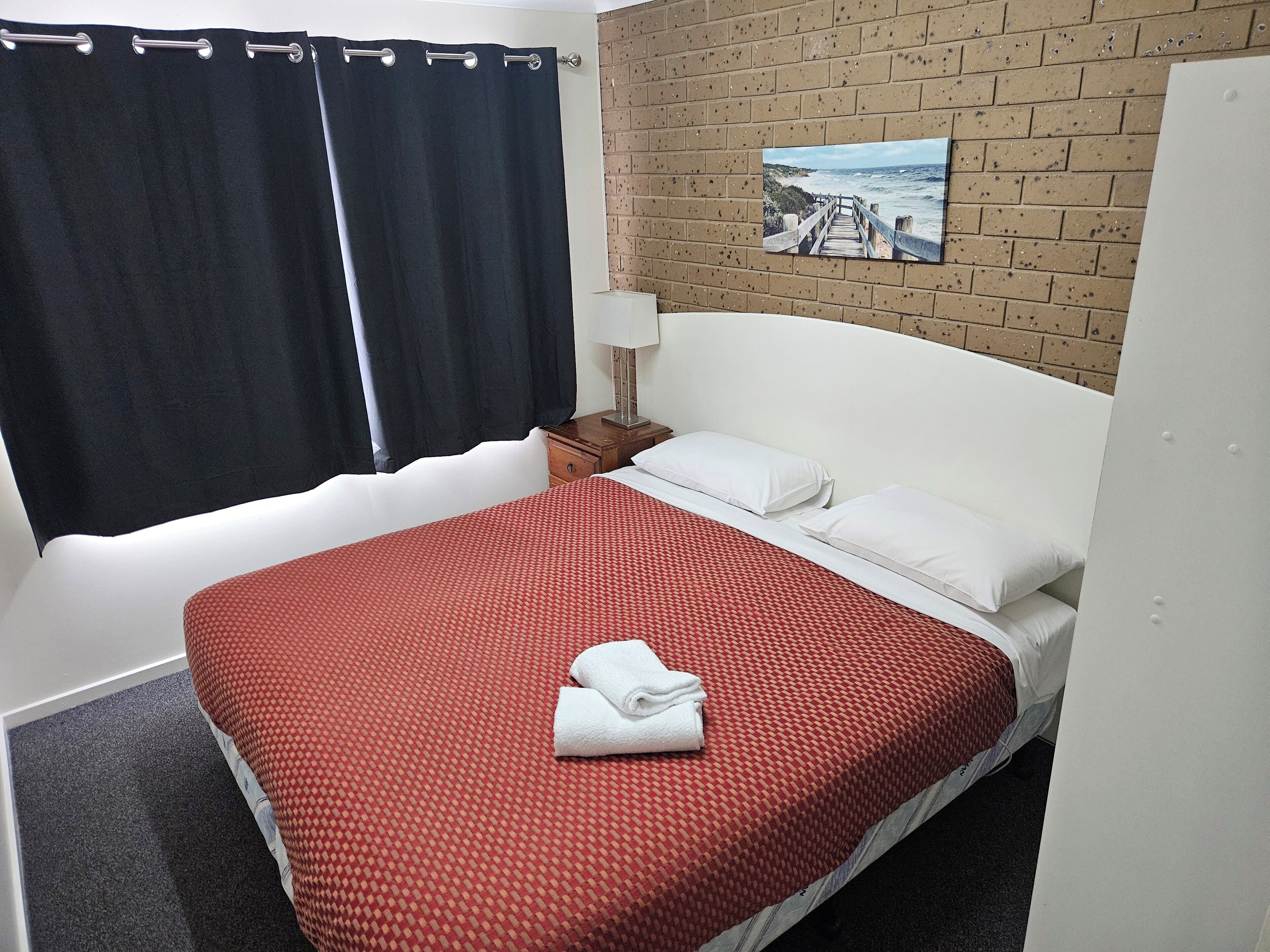 Individually decorated, individually furnished, blackout drapes