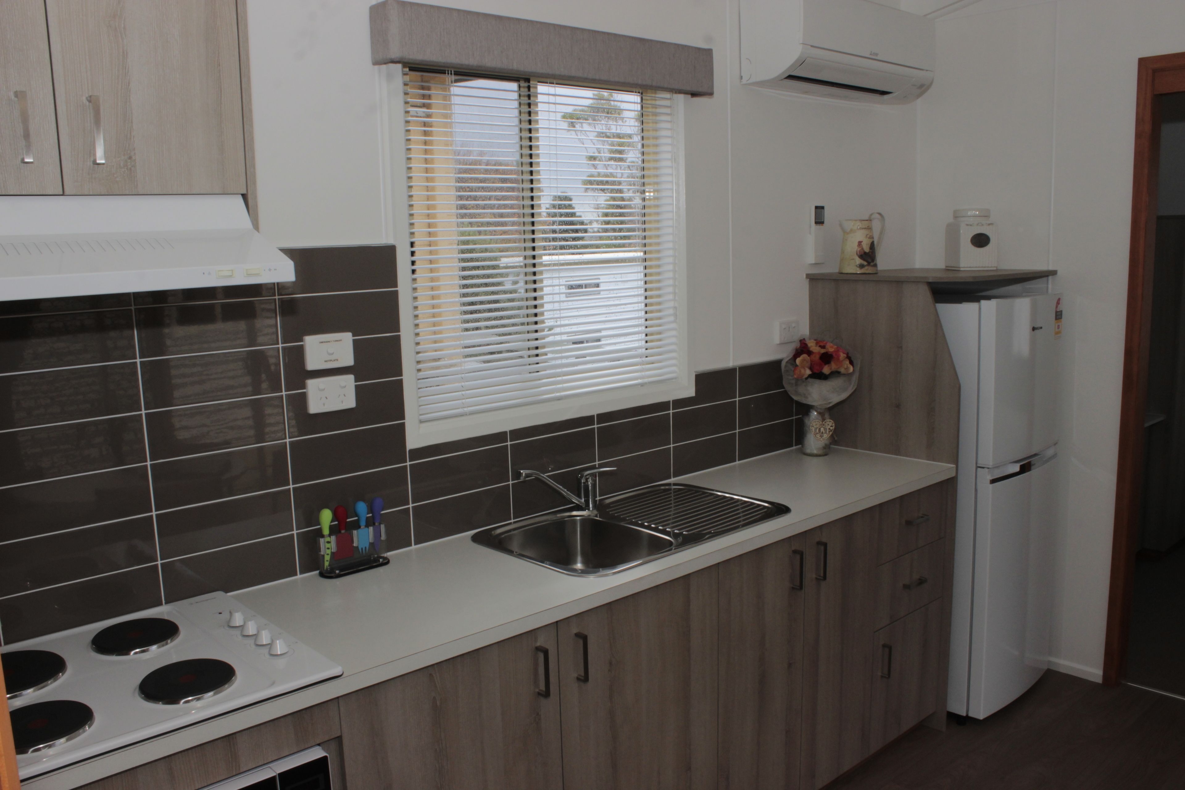 Superior Chalet, 2 Bedrooms (Twin Share Linen Surcharge Applies) | Private kitchenette | Fridge, microwave, coffee/tea maker, electric kettle