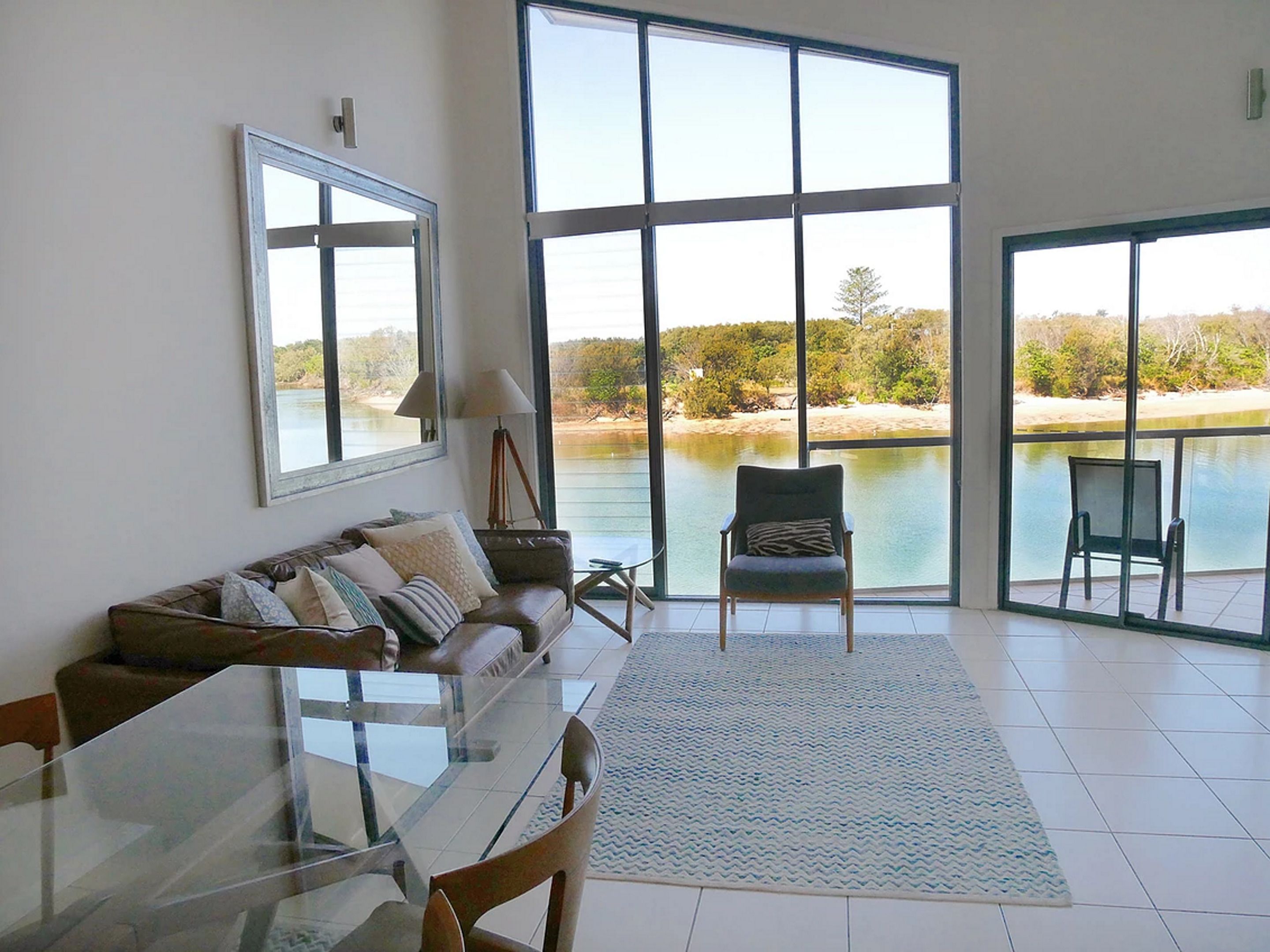 3 Bedroom Apartment - Waterfront | Living area | 32-inch flat-screen TV with digital channels, plasma TV, DVD player