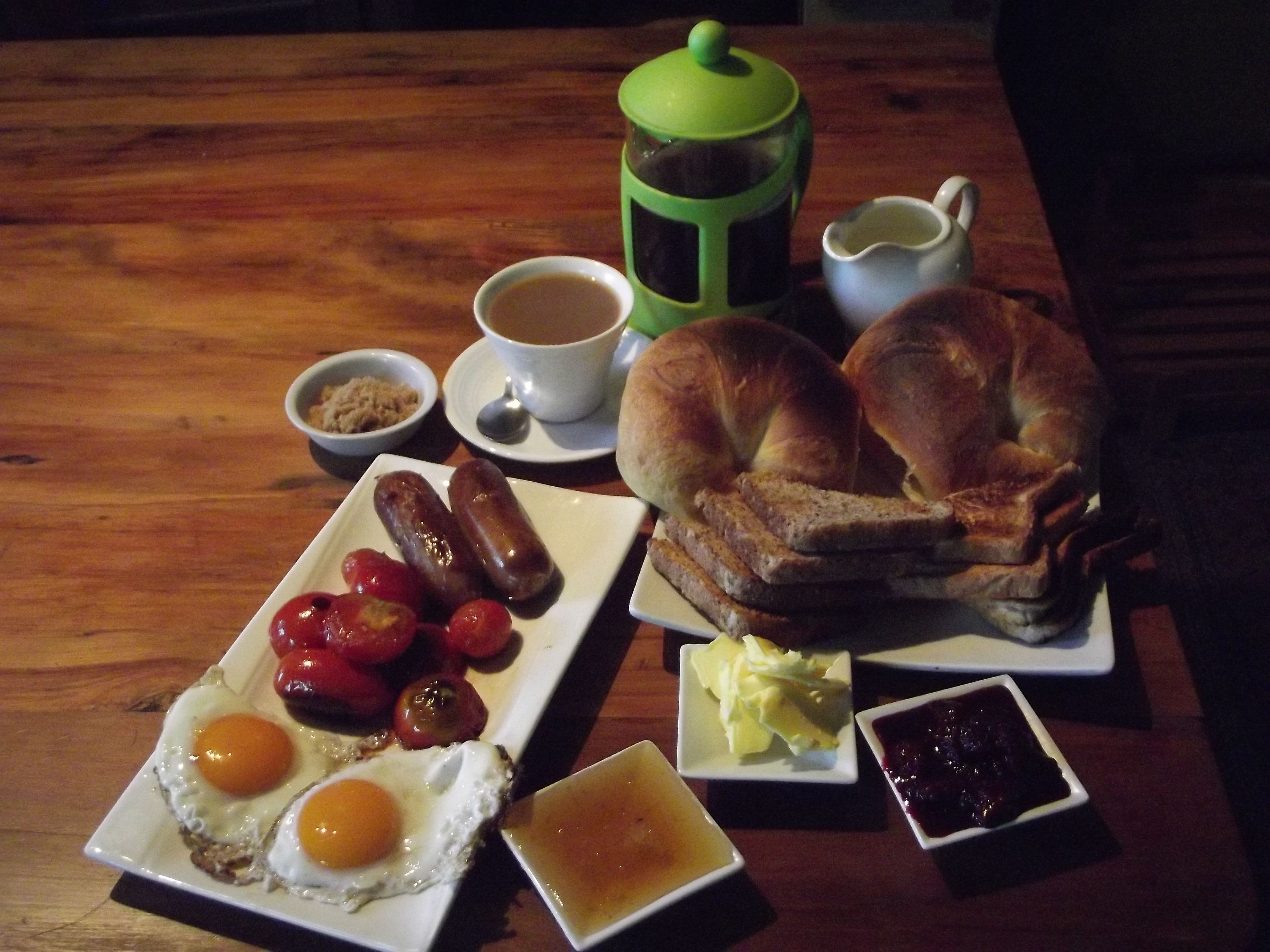 Frühstück (5 NZD pro Person)