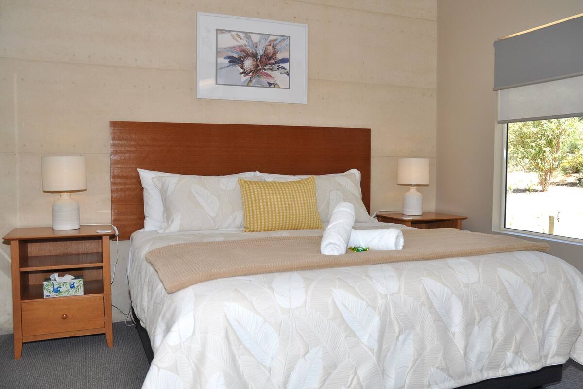 Luxury-Chalet, 1 Schlafzimmer | 1 Schlafzimmer, hochwertige Bettwaren, Pillowtop-Betten