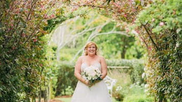 Outdoor wedding area