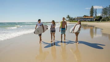 Beach nearby, white sand