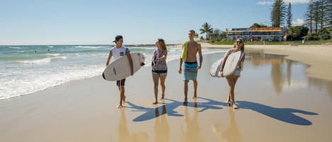 Beach nearby, white sand