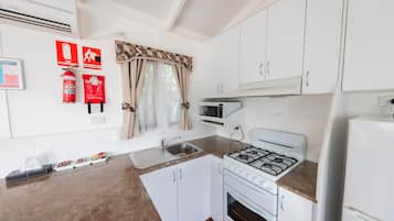 Fridge, stovetop, cookware/dishes/utensils