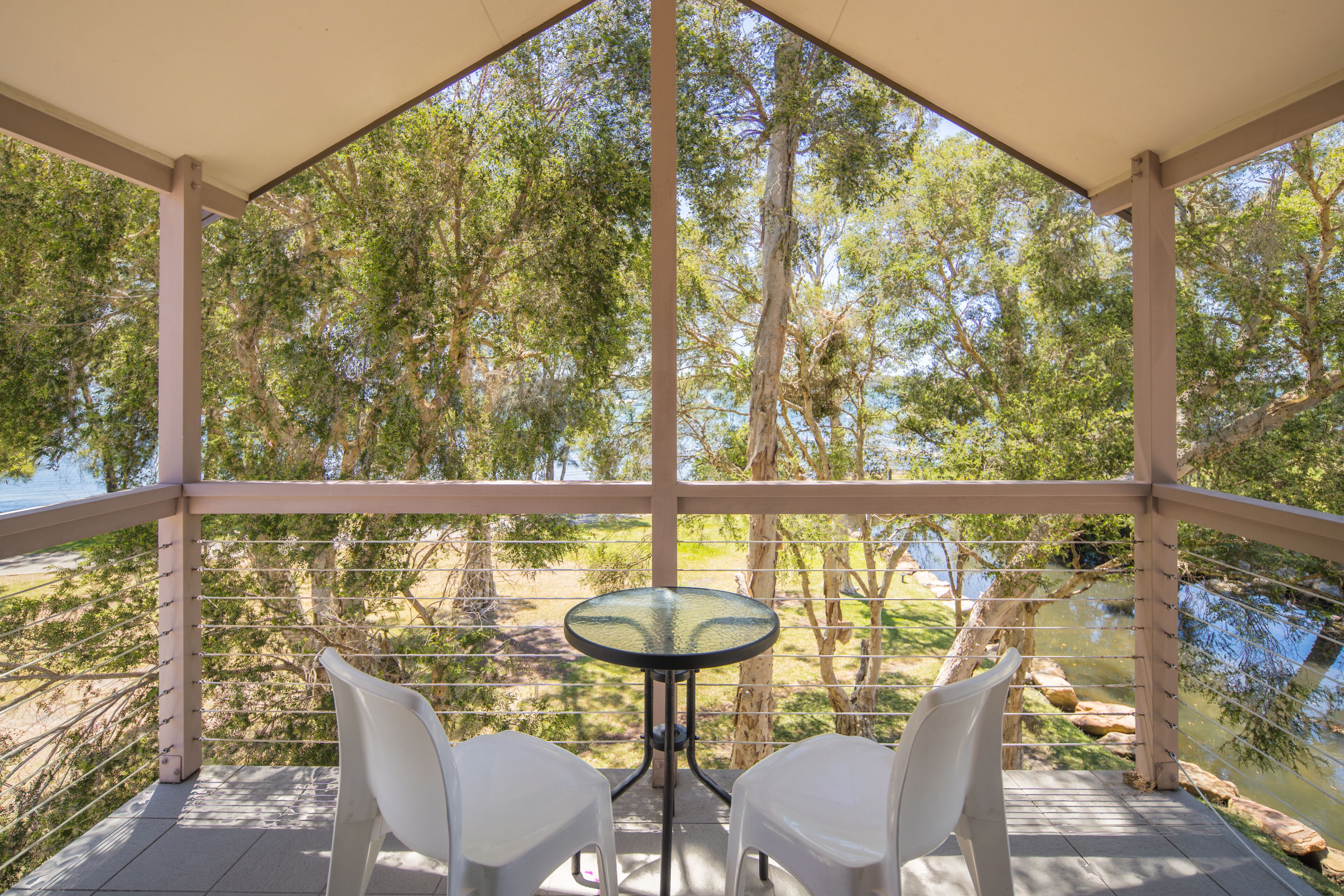 Two Storey Waterview Cottage | Balcony view
