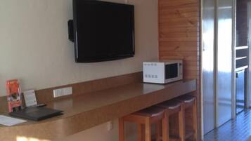 42-inch plasma TV with cable channels, TV