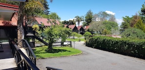 Economy-Ferienhaus, 1 Schlafzimmer | Blick auf den Garten