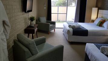 Individually decorated, individually furnished, iron/ironing board