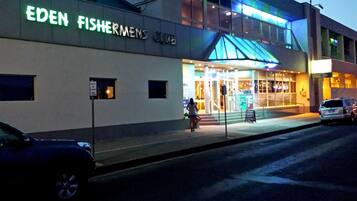 Front of property – evening/night