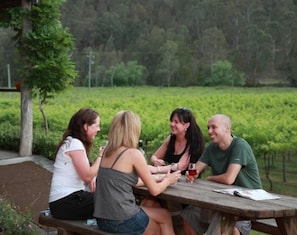 Outdoor dining - Cedar Creek Cottages (Sweetmans Creek)