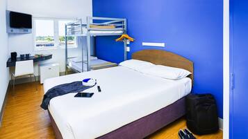 In-room safe, desk, cribs/infant beds, free WiFi