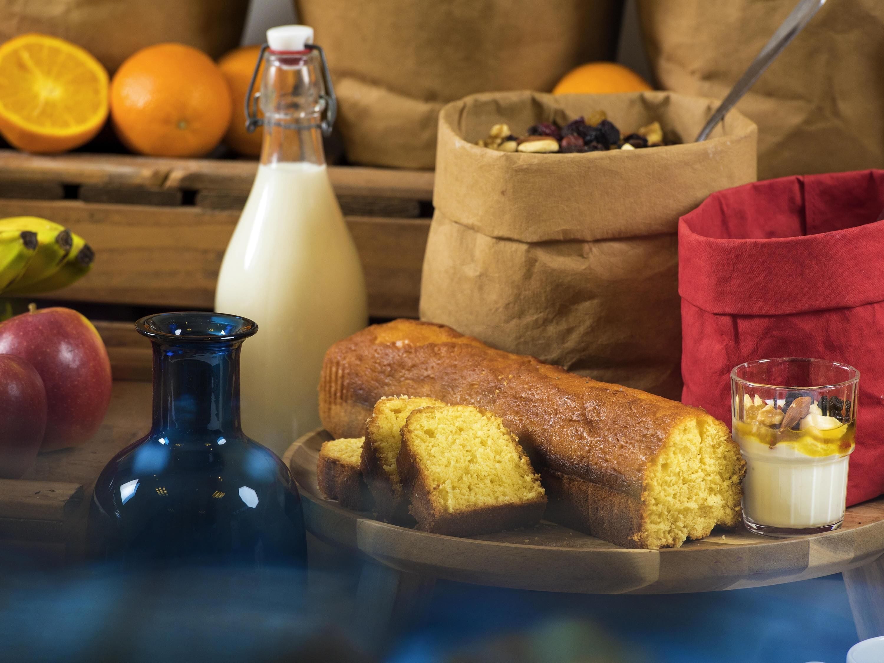 daily to-go breakfast (aud 9.00 per person)