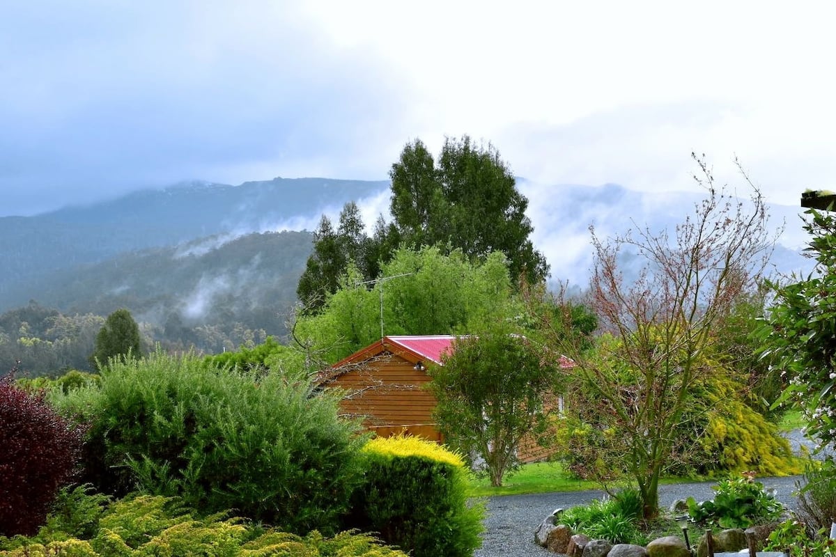 Familien-Ferienhütte, 2 Schlafzimmer, Bergblick | Blick auf die Berge