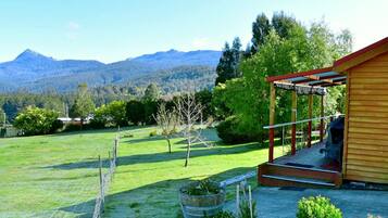 Perhemökki, 2 makuuhuonetta, vuoristonäköala | Parveke