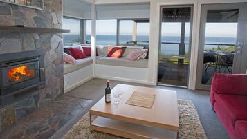 Standard Suite, 1 Bedroom, Non Smoking, Kitchen (Cottage One) | Living area | Flat-screen TV, fireplace, DVD player