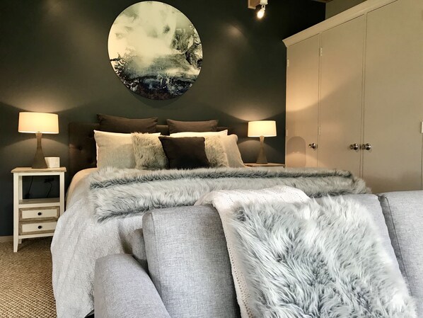 Premium bedding, individually decorated, individually furnished