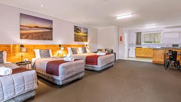 Egyptian cotton sheets, premium bedding, pillow-top beds, desk
