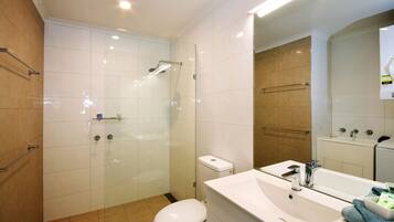 Free toiletries, hair dryer, towels